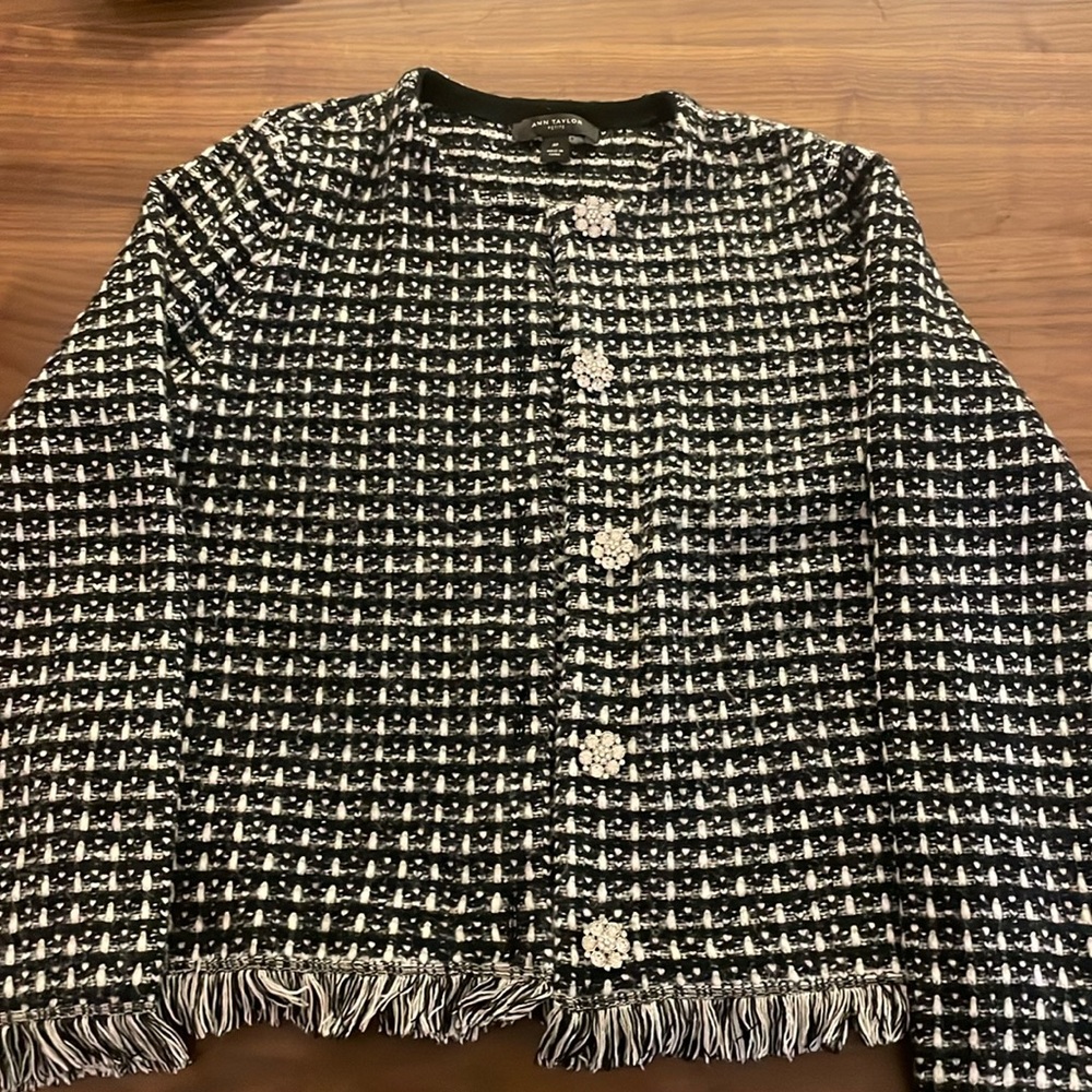 Ann Taylor Medium Petite Sweater Blazer